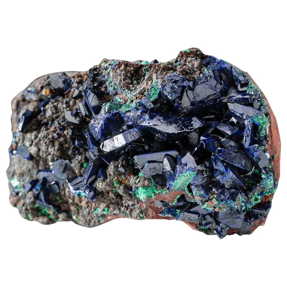 Azurite and Malachite from Tongshankou Mine, Daye, Huangshi, Hubei, China
