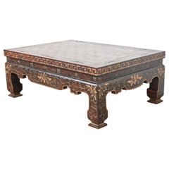 Baker Furniture Chinoiserie Coromandel Coffee Table