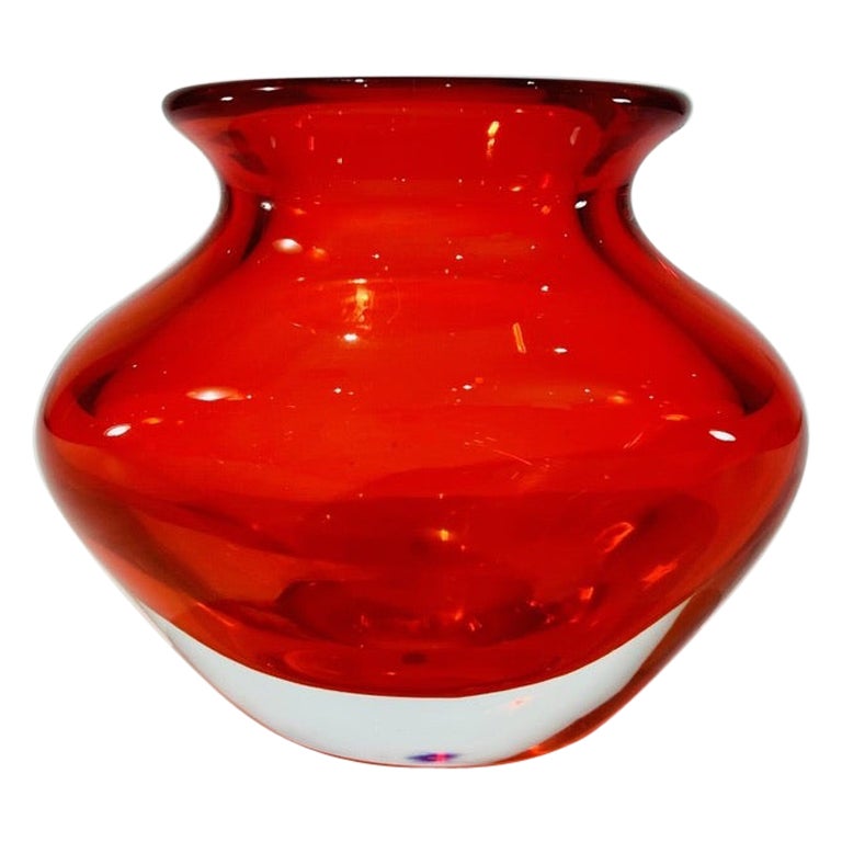 Vase aus Muranoglas von Seguso Vetri dArte um 1950