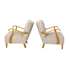 Pair of armchairs by Fritz Hansen 1940s