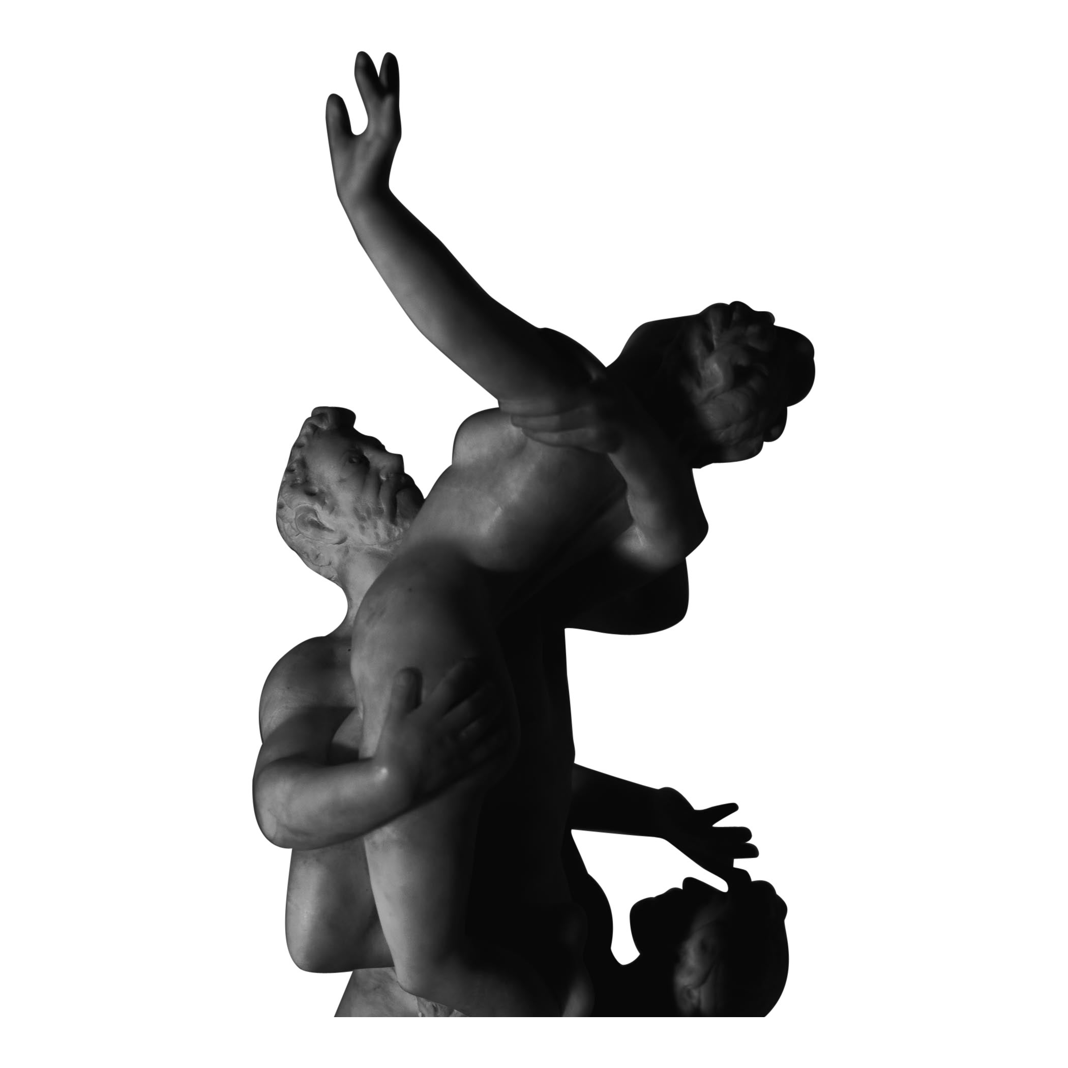 Marble Sculpture Rape of the Sabine Women after Giambologna, Italy 19th century In Excellent Condition In Greding, DE