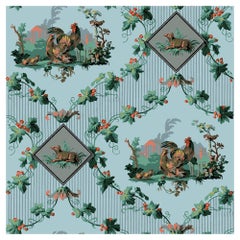 'Coq de France' wallpaper by Papier Français, collection BNF N°1