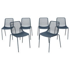 Modern Italy Marcello Ziliani for Parri Mini Stackable Dining Chairs - Set of 6