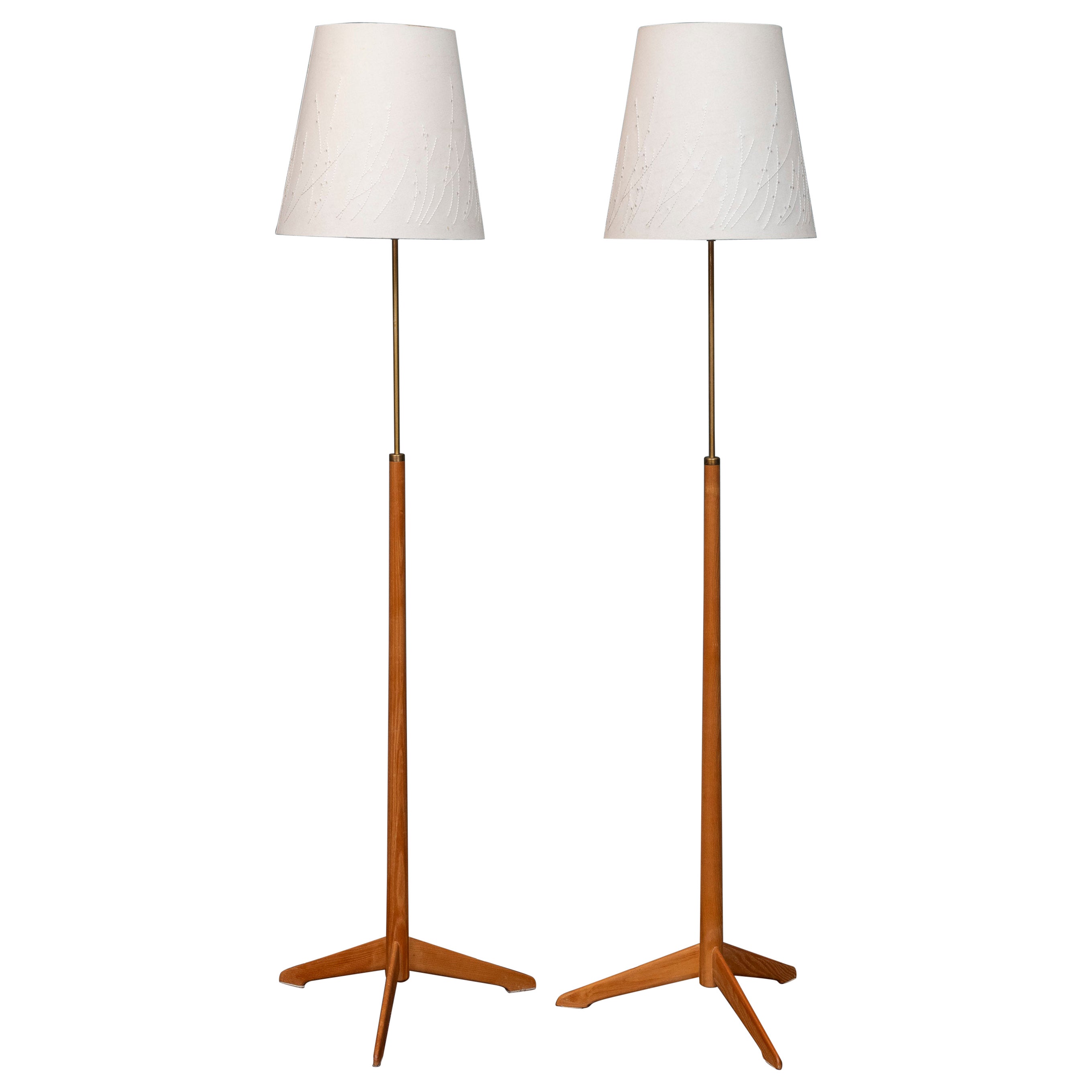 Alf Svensson Floor Lamps for Bergboms, Model G-34 For Sale