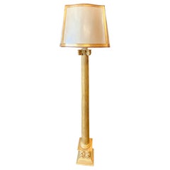 Carved Gold Leafed Floor Lamp