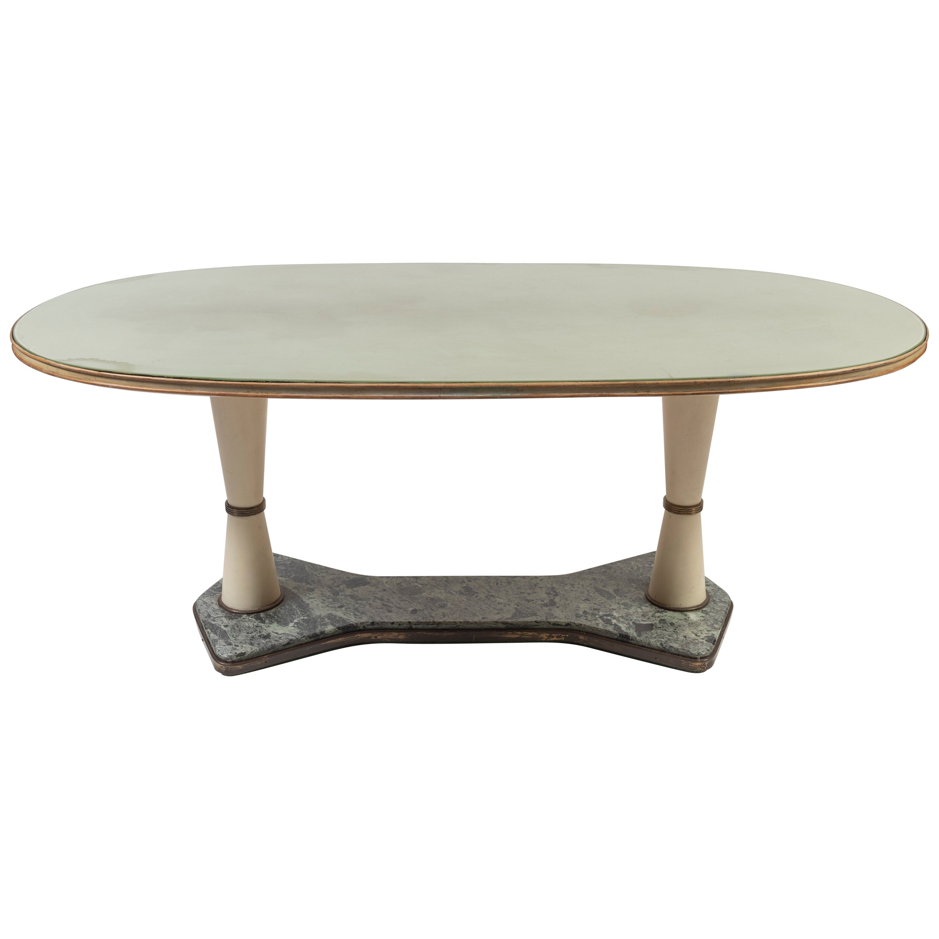 Vintage Italian Art Deco Dining or Center Table, in the style of  Vittorio Dassi For Sale