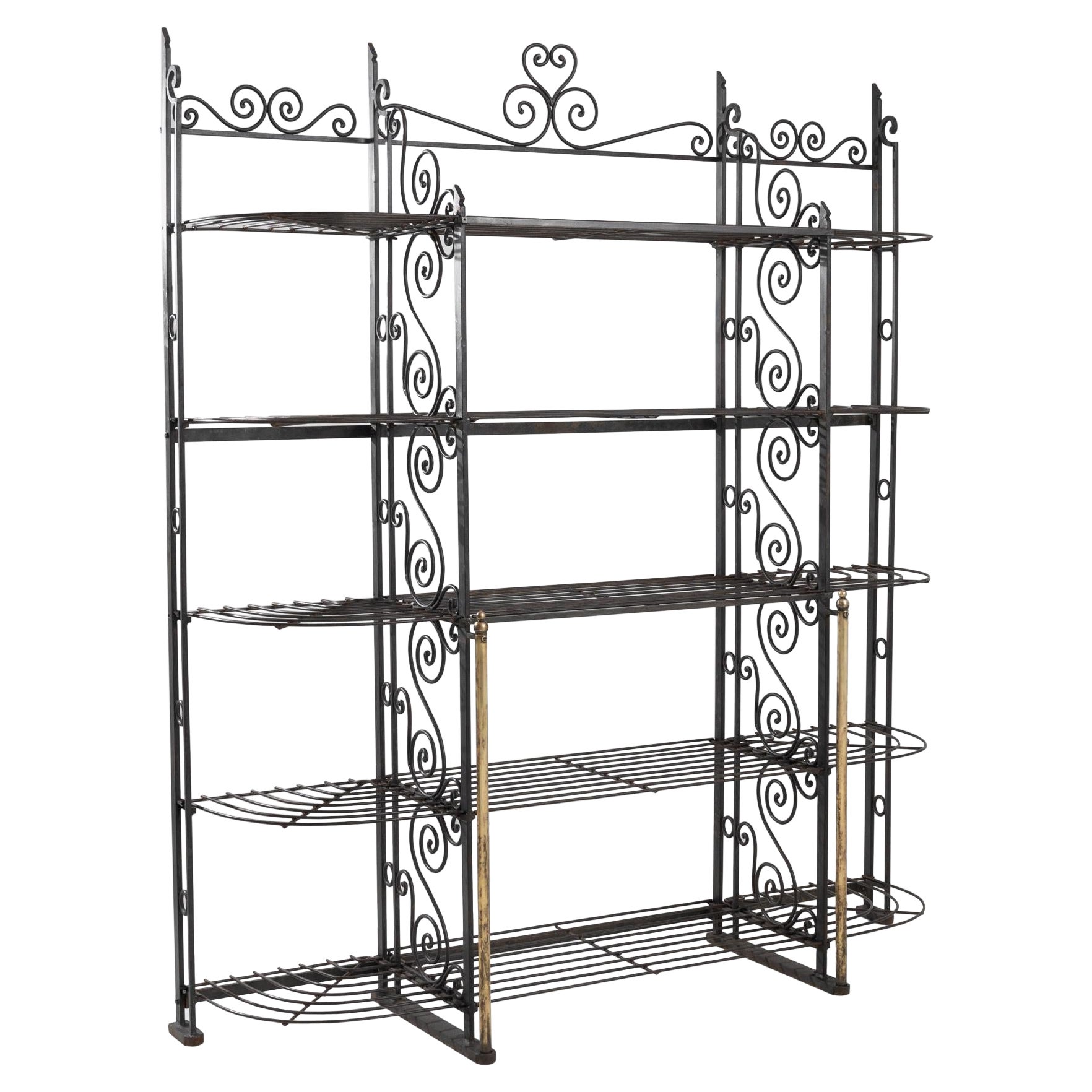 20th Century French Metal Shelves