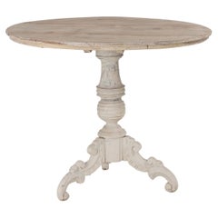 Antique English Pedestal table, late 19th Century