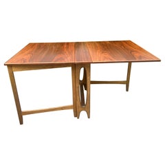 1960s Danish Modern Drop-Leaf Teak Table by Bendt Winge for Kleppes Møbelfabrikk