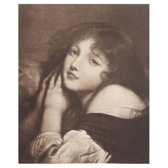 Original Antique Print After Jean-Baptiste Greuze. 1912