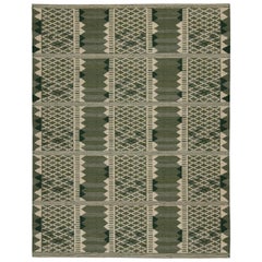 Rug & Kilim’s Scandinavian Style Custom Kilim Rug Design with Geometric Patterns