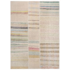 Rug & Kilim’s Patchwork Kilim Rug in Polychromatic Stripes