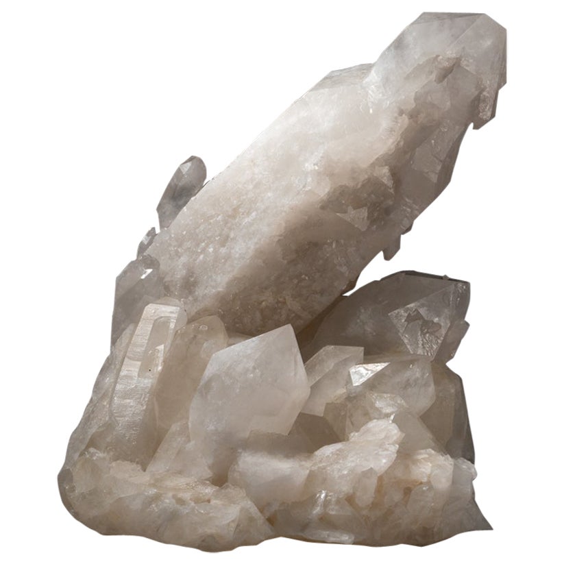 Zepter-Quarz-Kristall-Cluster aus Hubei, China