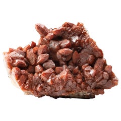 Grappe de cristal de quartz rouge et de hématite du Maroc (5,6 lbs)
