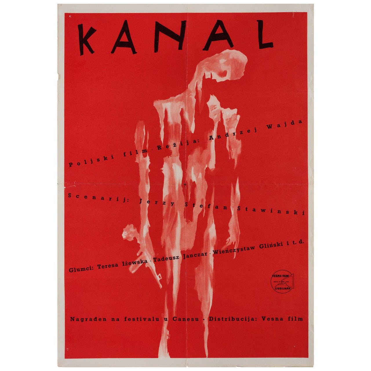 Kanal 1957 Yugoslav B2 Film Poster For Sale