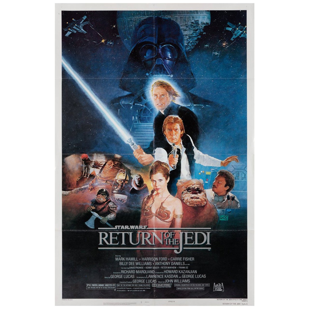 Return of the Jedi 1983 U.S. One Sheet Film Poster