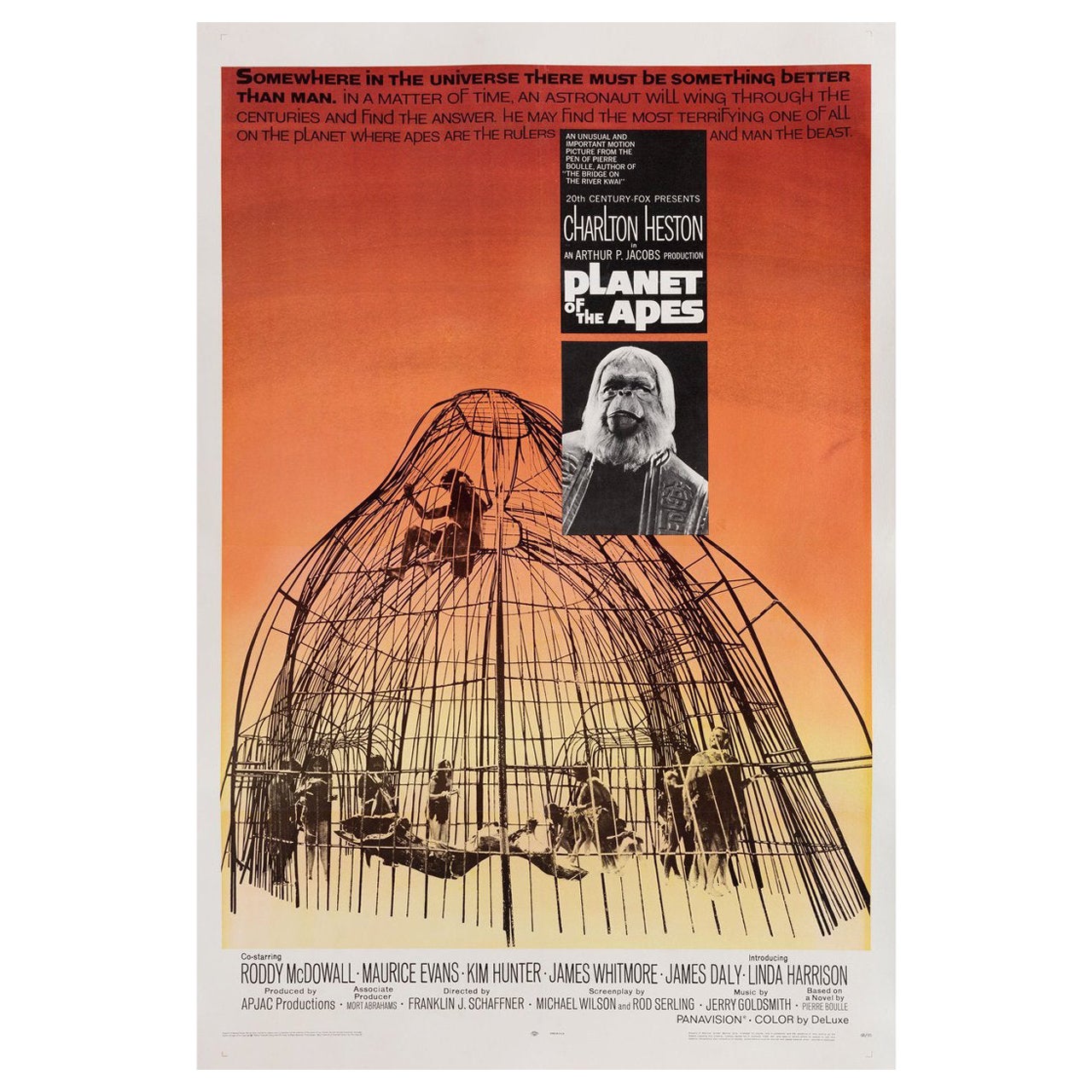 La Planète des singes 1968 Affiche de film américaine en une page