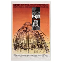 Vintage Planet of the Apes 1968 U.S. One Sheet Film Poster