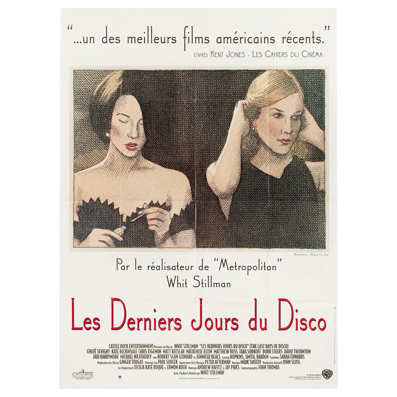 The Last Days of Disco 1998 French Grande Film Poster For Sale
