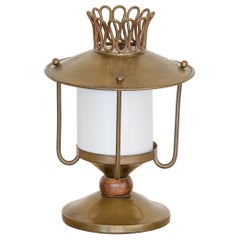 Vintage Petite Italian Brass Lantern 