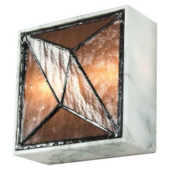 Gem_Stone V.3, Contemporary Wall Sconce in Glass and Marble by Kalin Asenov