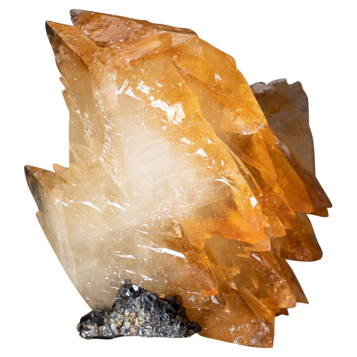 Golden Calcite Crystal from Elmwood Mine, Tennessee (5.15 lbs) For Sale ...