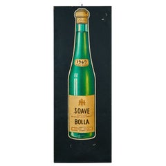 Cartel publicitario pintado a mano para Soave Bolla