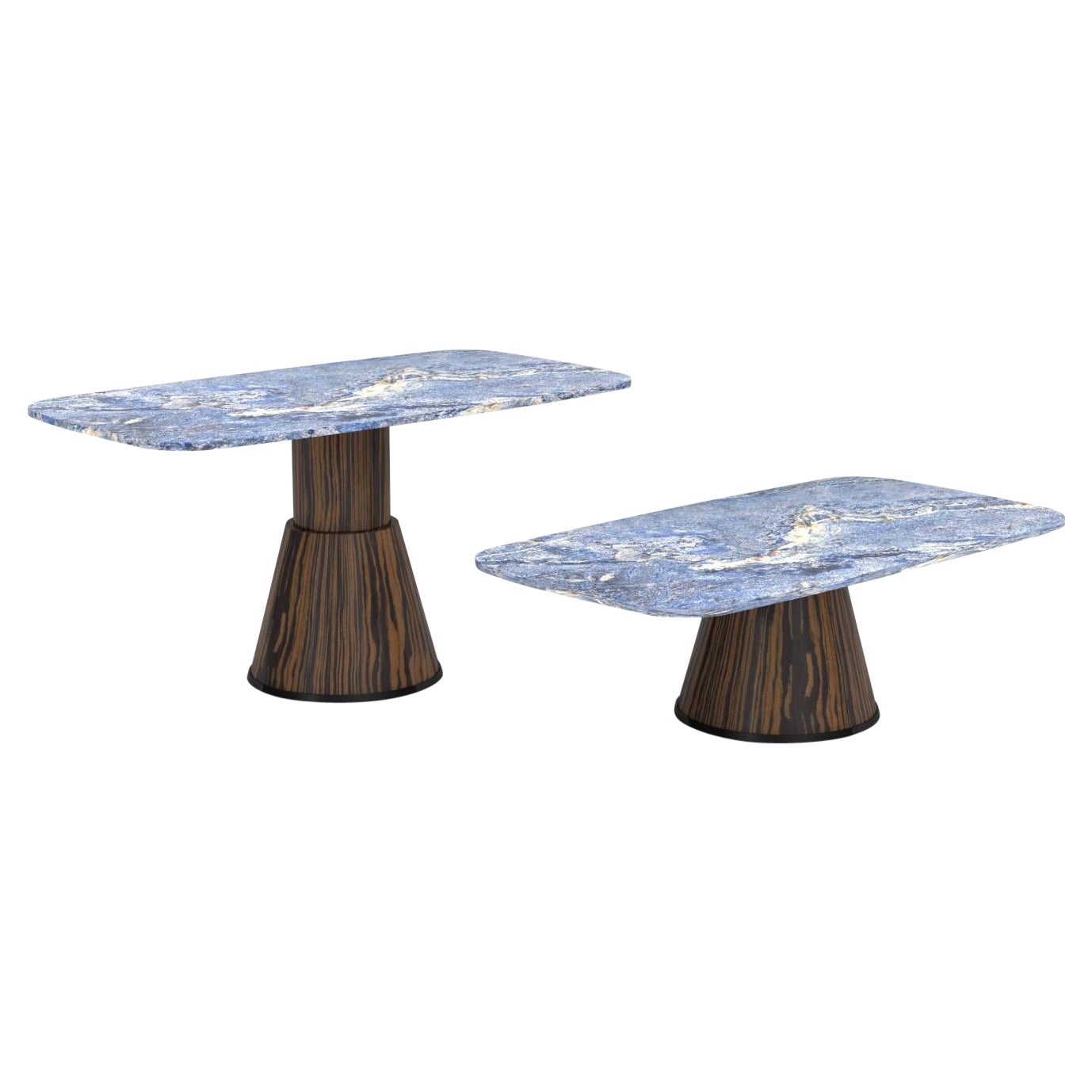 Contemporary Smart Table - Modern Living Room Electronic Height-Adjustable Granite Table For Sale