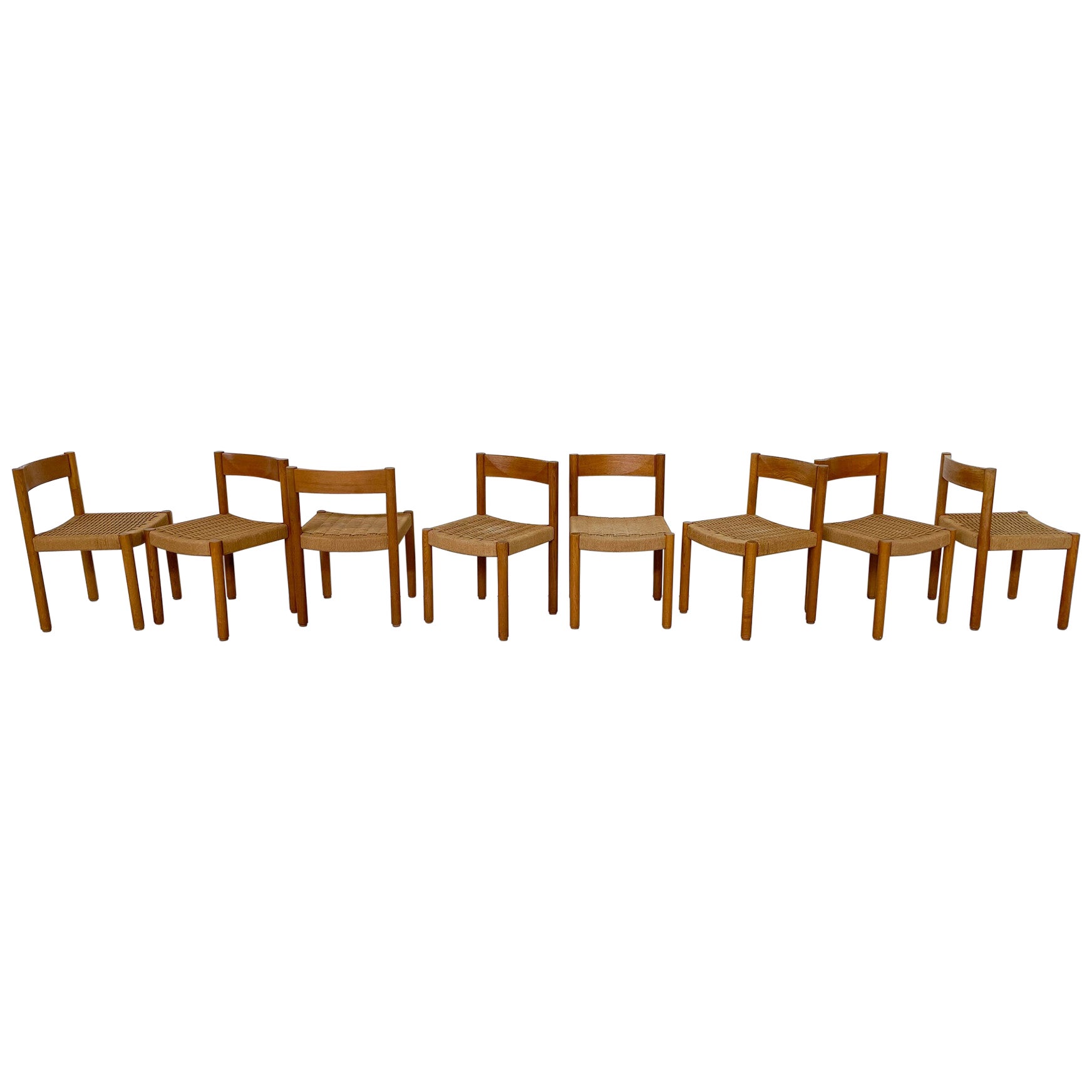 Mid-Century Modern Set of 8 Robert Haussmann Chairs, Switzerland, 1960s