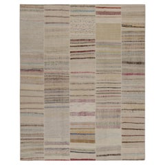 Rug & Kilim’s Patchwork Kilim Rug in Polychromatic Stripes