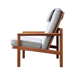Arden Riddle Studio Craft solid walnut adjustable lounge chair, ca. 1960's