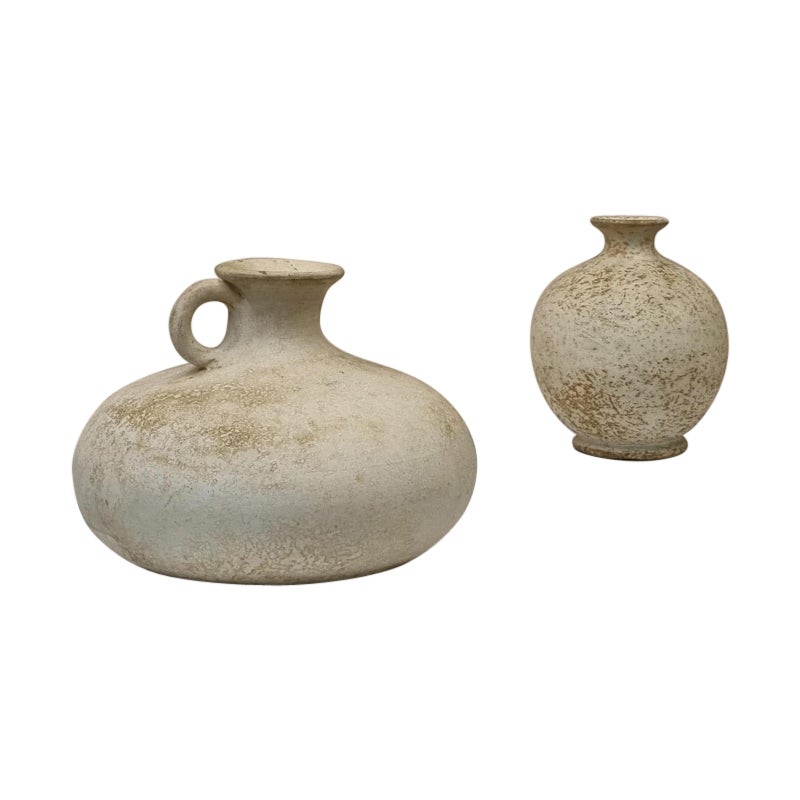 Pair of earthenware amphorae produced by Vetus Siena, 70's For Sale