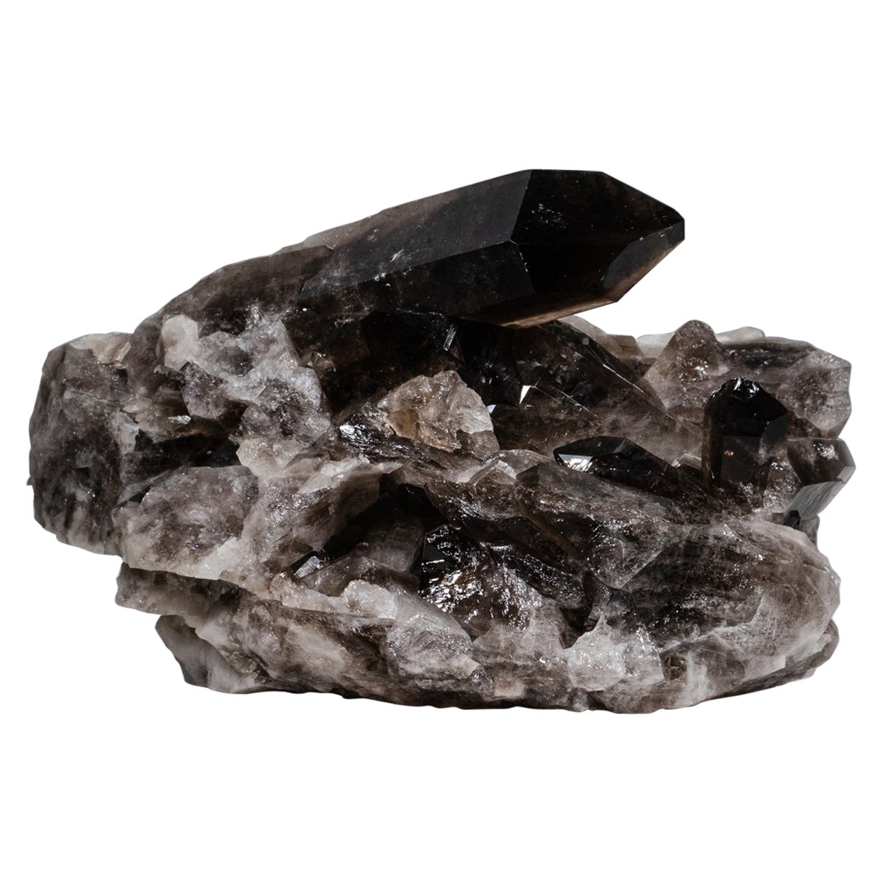 Echter Rauchquarz-Kristall-Cluster aus Mina Gerais, Brasilien (8.2 lbs)