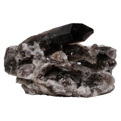 Véritable grappe de cristal de quartz fumé de Minas, Brésil (8.2 lbs)