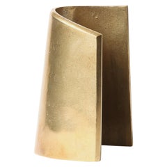 Brass Fold Bookend by Stem Design