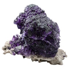 Fluorite pourpre de la mine de Minggang, province de Henan, Chine (3.5 lbs)