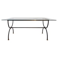 Vintage Wrought Iron Dining Table 1970s, Italy