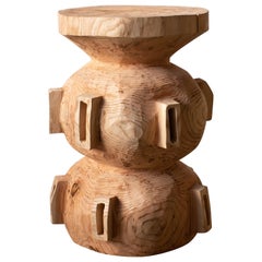 Hiroyuki Nishimura and Sculptural Stool Side Table 15-2 Tribal Glamping