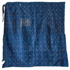 Antique Handcrafted Patched Textile "Boro" in Indigo Dye, Japan, 20th Century