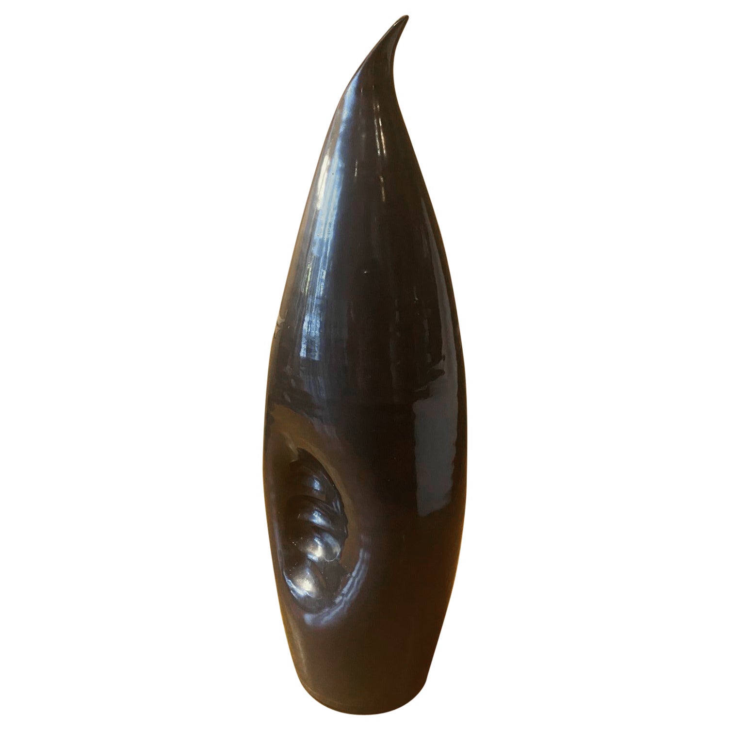 Vase en céramique Pingouin par Accolay, France, années 1960