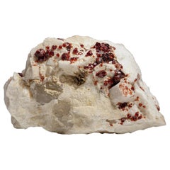 Spessartine Garnet on Albite from Shengus area, near Skardu, Pakistan