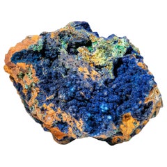 Azurite on Malachite from Liufengshan Mine, Guichi, Chizhou, Anhui, China