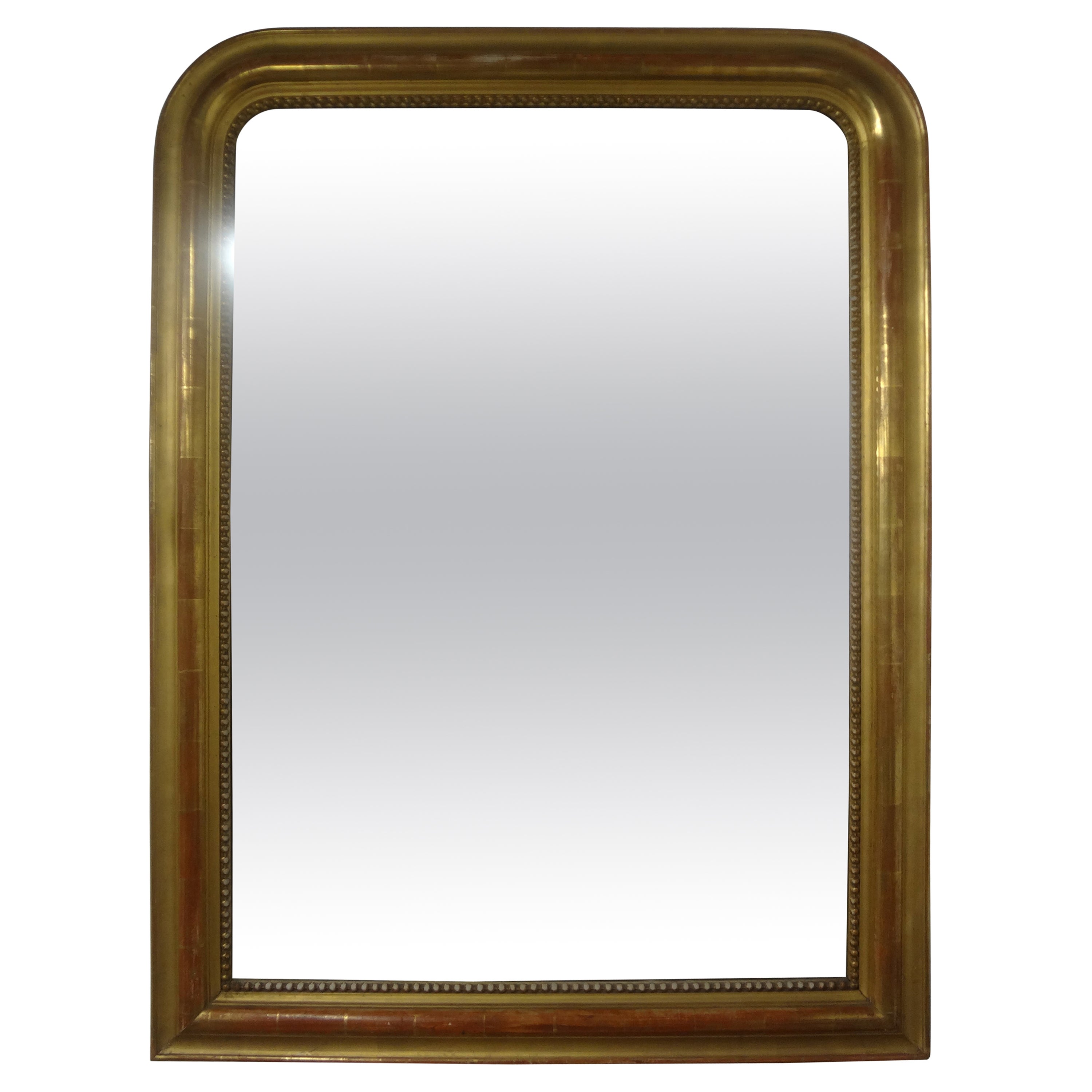 19th Century French Louis Philippe Giltwood Mirror For Sale