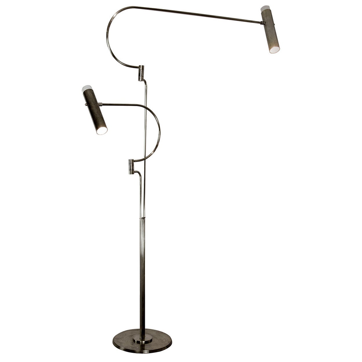 Black Nickel Southside Floor Lamp by Andrea Bonini For Sale