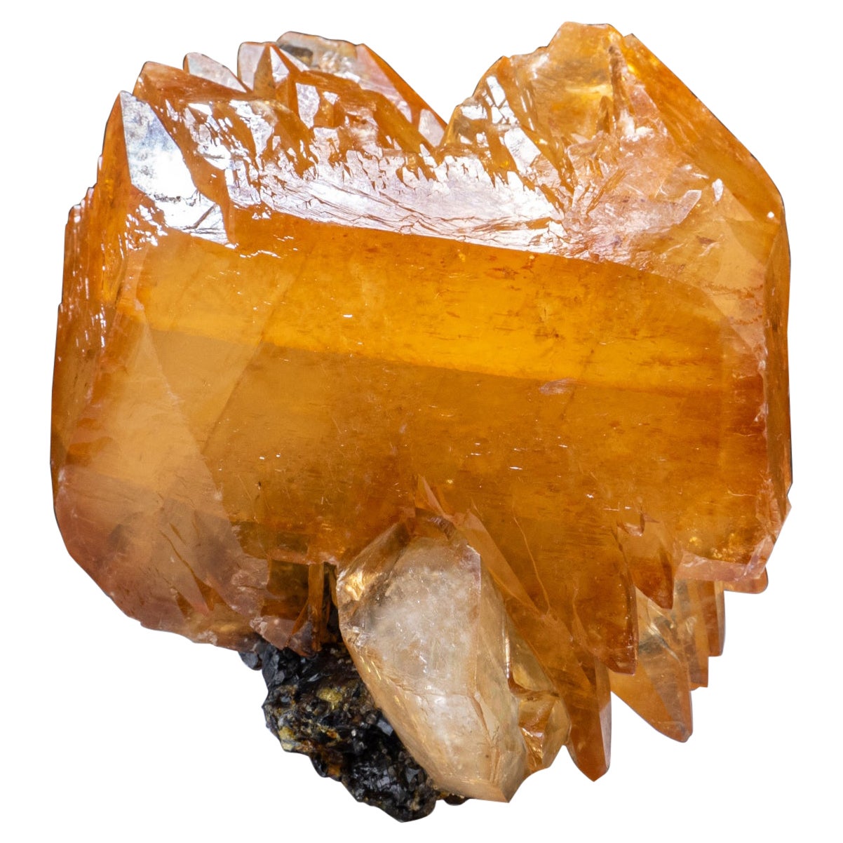 Goldenes Calcite aus Ulmenholzminen, Carthage, Smith County, Tennessee im Angebot