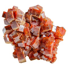 Vanadinite Crystal Cluster on Matrix from Mibladen, Atlas Mountains, Morocco
