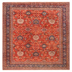 Nazmiyal Collection Antique Persian Sultanabad Square Rug.10 ft 4 in x 10 ft 8in