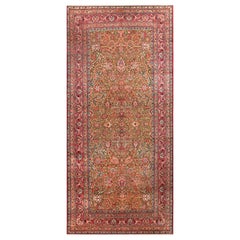 Gallery Size Antique Persian Tehran Rug. 7 ft x 15 ft 1 in