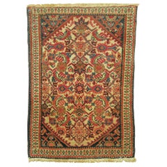 Antique Zabihi Collection Persian Fereghan Mini Rug