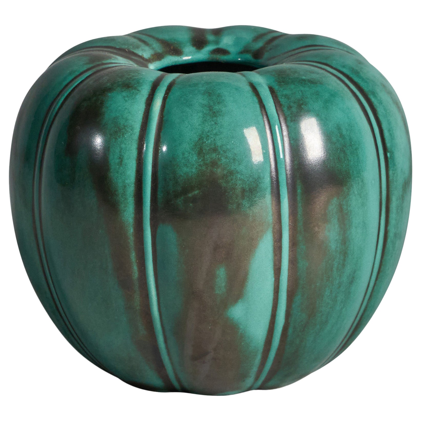 Upsala Ekeby, Vase, Earthenware, Sweden, 1930s For Sale